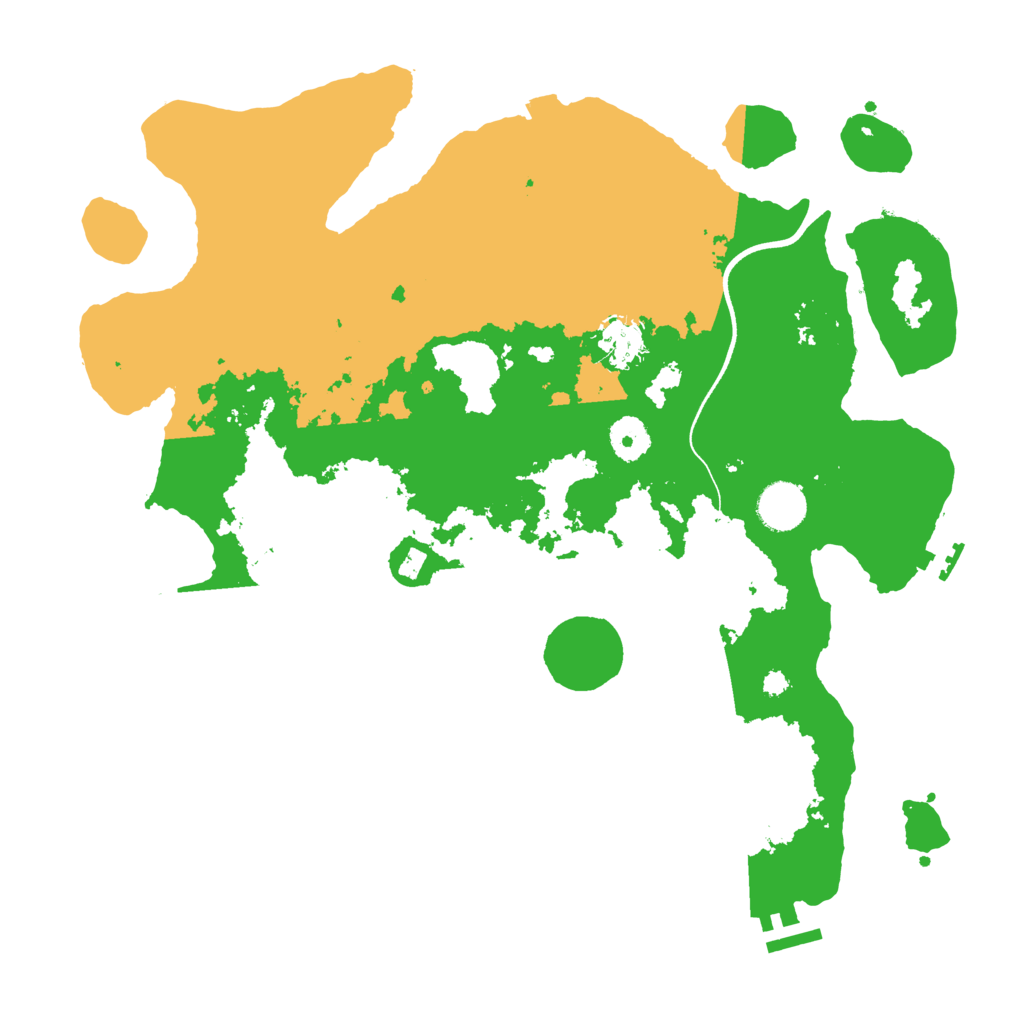 Biome Rust Map: Procedural Map, Size: 3700, Seed: 554168