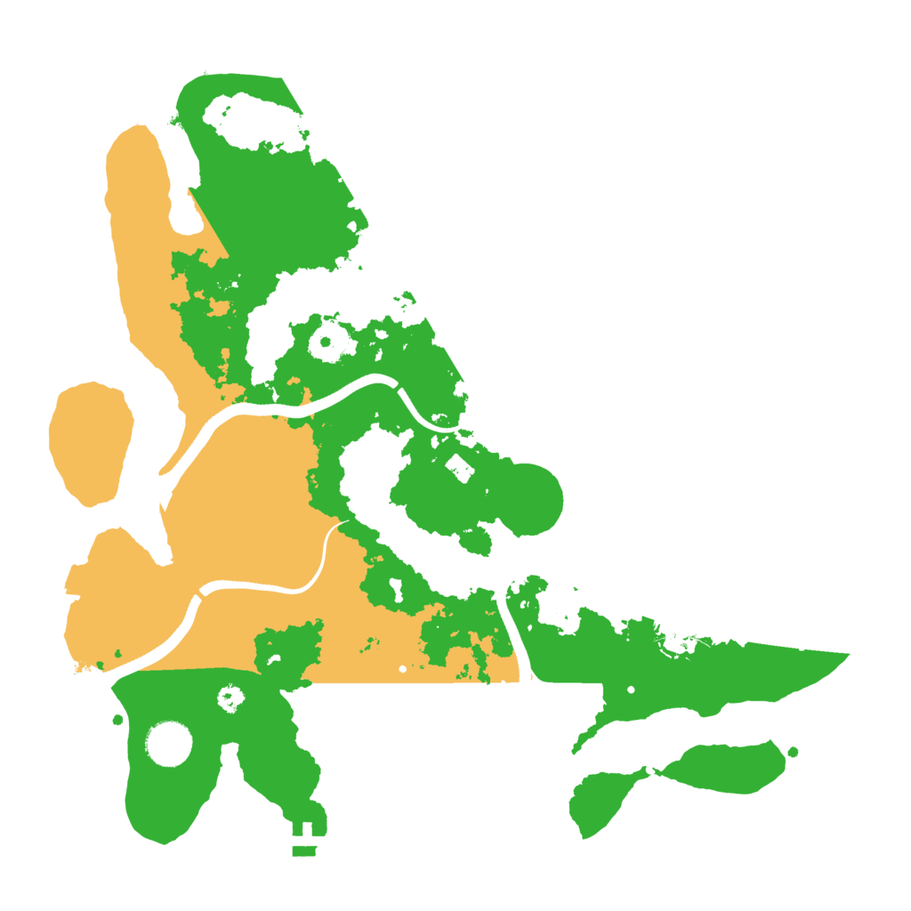Biome Rust Map: Procedural Map, Size: 3500, Seed: 5711130