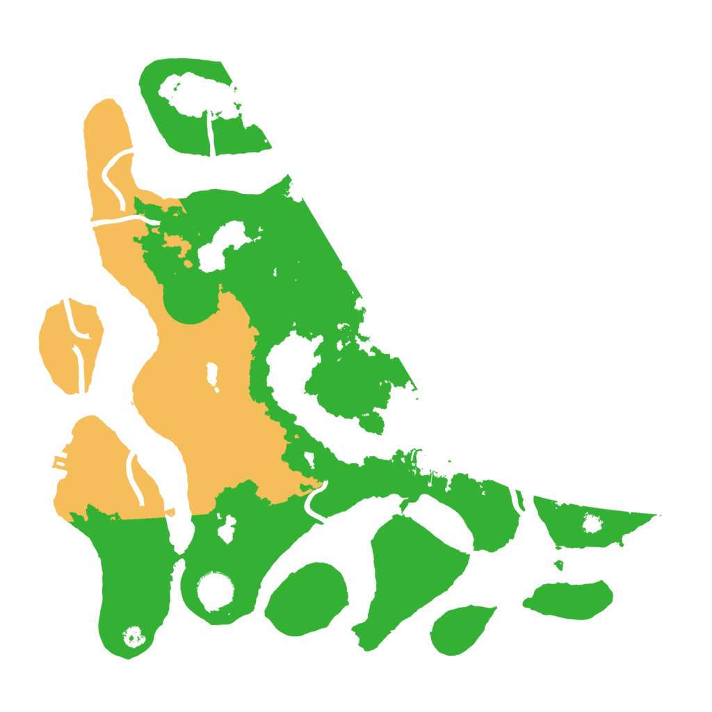 Biome Rust Map: Procedural Map, Size: 3500, Seed: 5711130