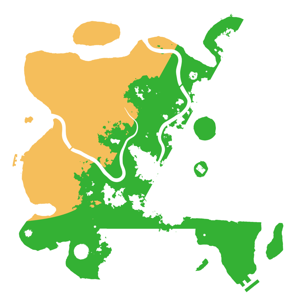 Biome Rust Map: Procedural Map, Size: 3700, Seed: 4400491