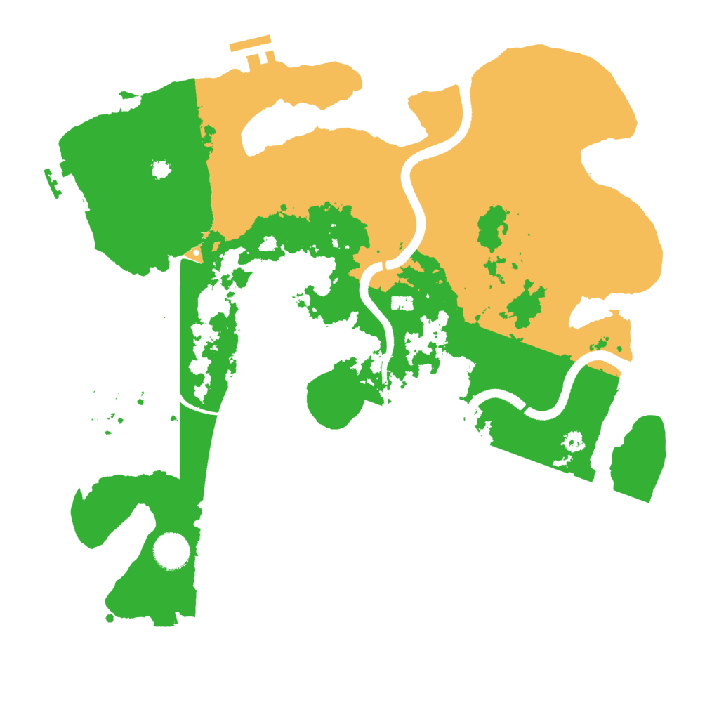 Biome Rust Map: Procedural Map, Size: 3500, Seed: 1561132