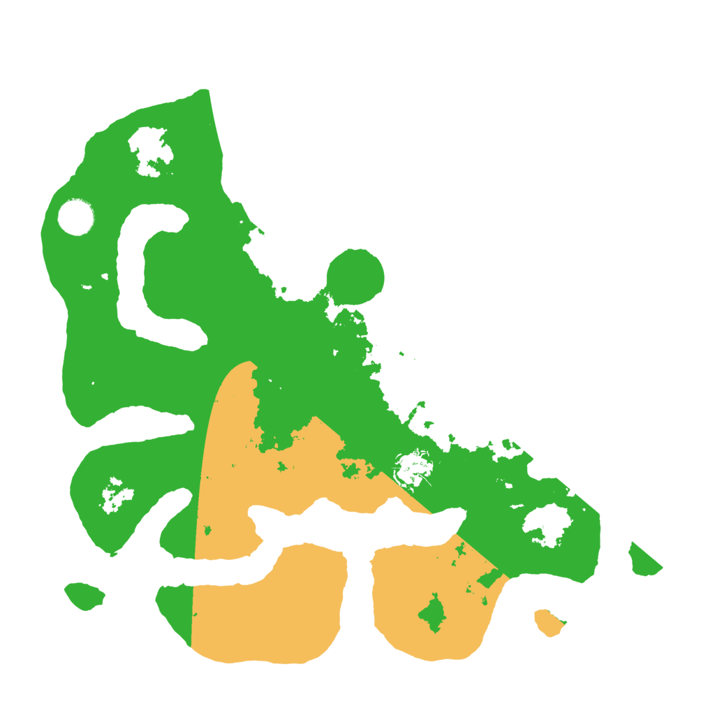 Biome Rust Map: Barren, Size: 3500, Seed: 4863065