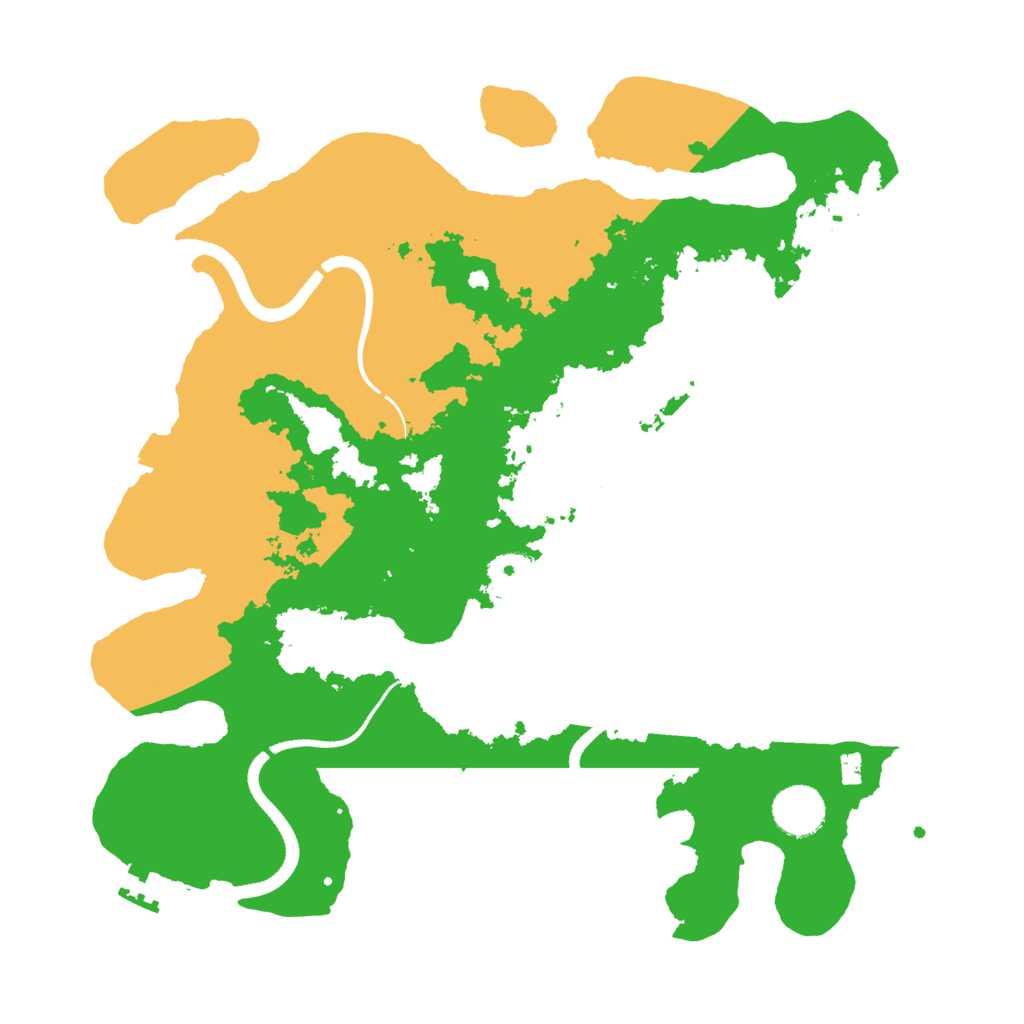 Biome Rust Map: Procedural Map, Size: 3500, Seed: 1795209