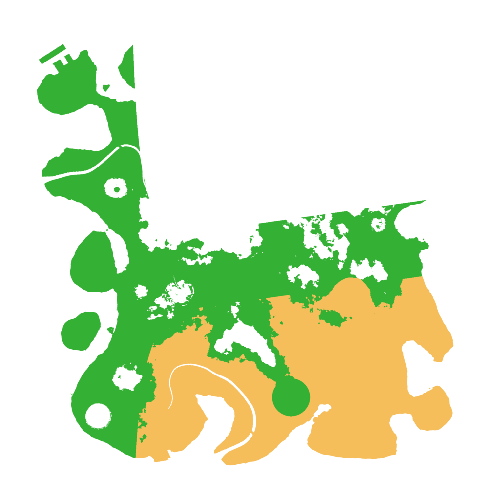 Biome Rust Map: Procedural Map, Size: 3500, Seed: 671274