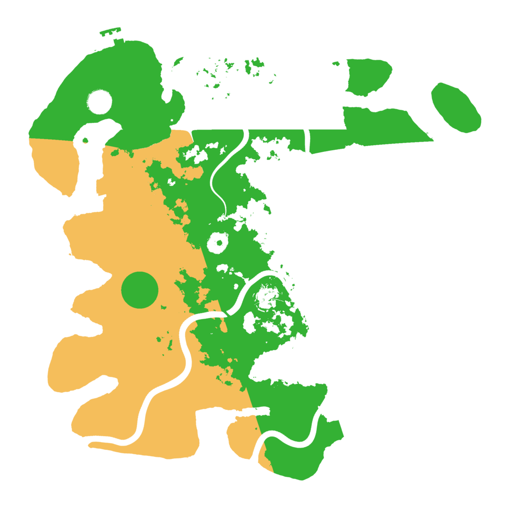 Biome Rust Map: Procedural Map, Size: 3700, Seed: 1014522