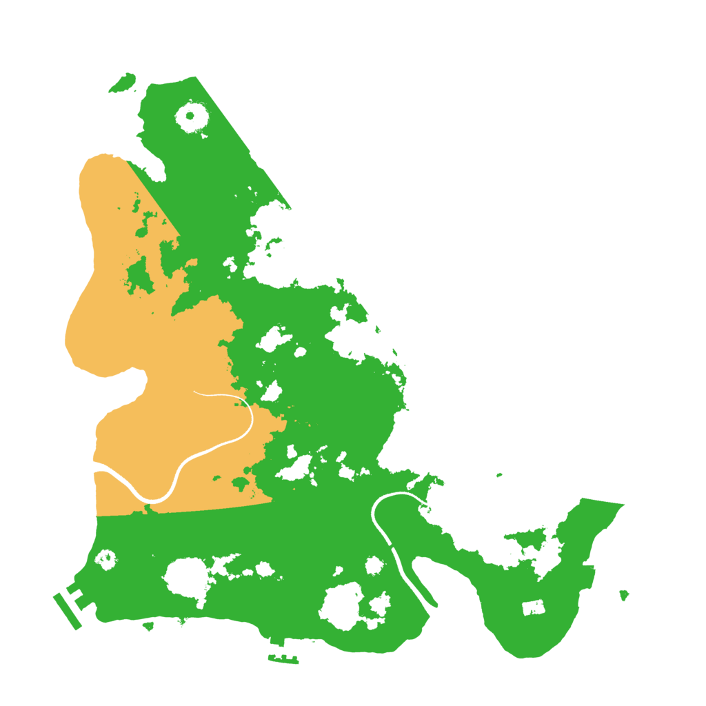 Biome Rust Map: Procedural Map, Size: 3500, Seed: 4053280