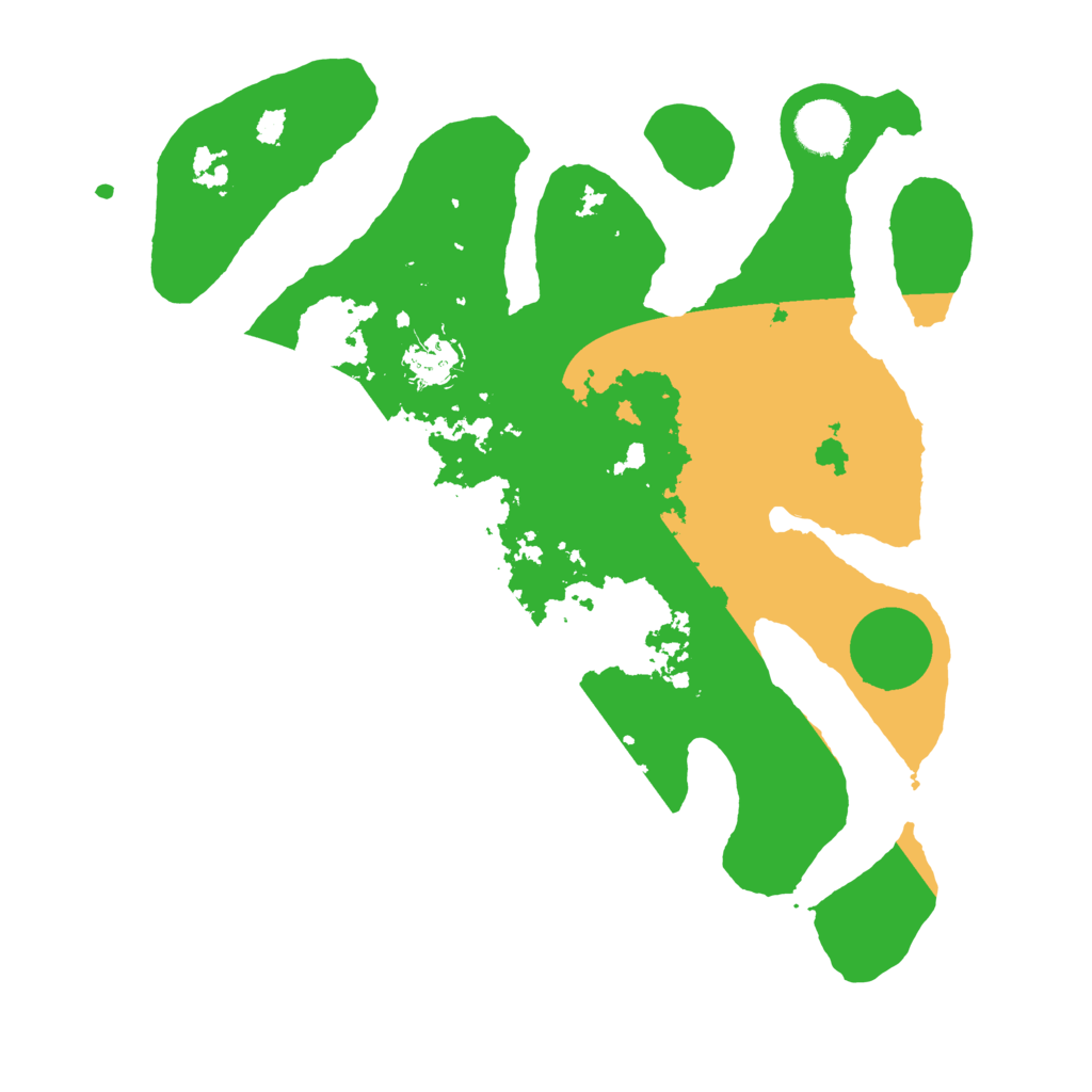 Biome Rust Map: Barren, Size: 3500, Seed: 5082692