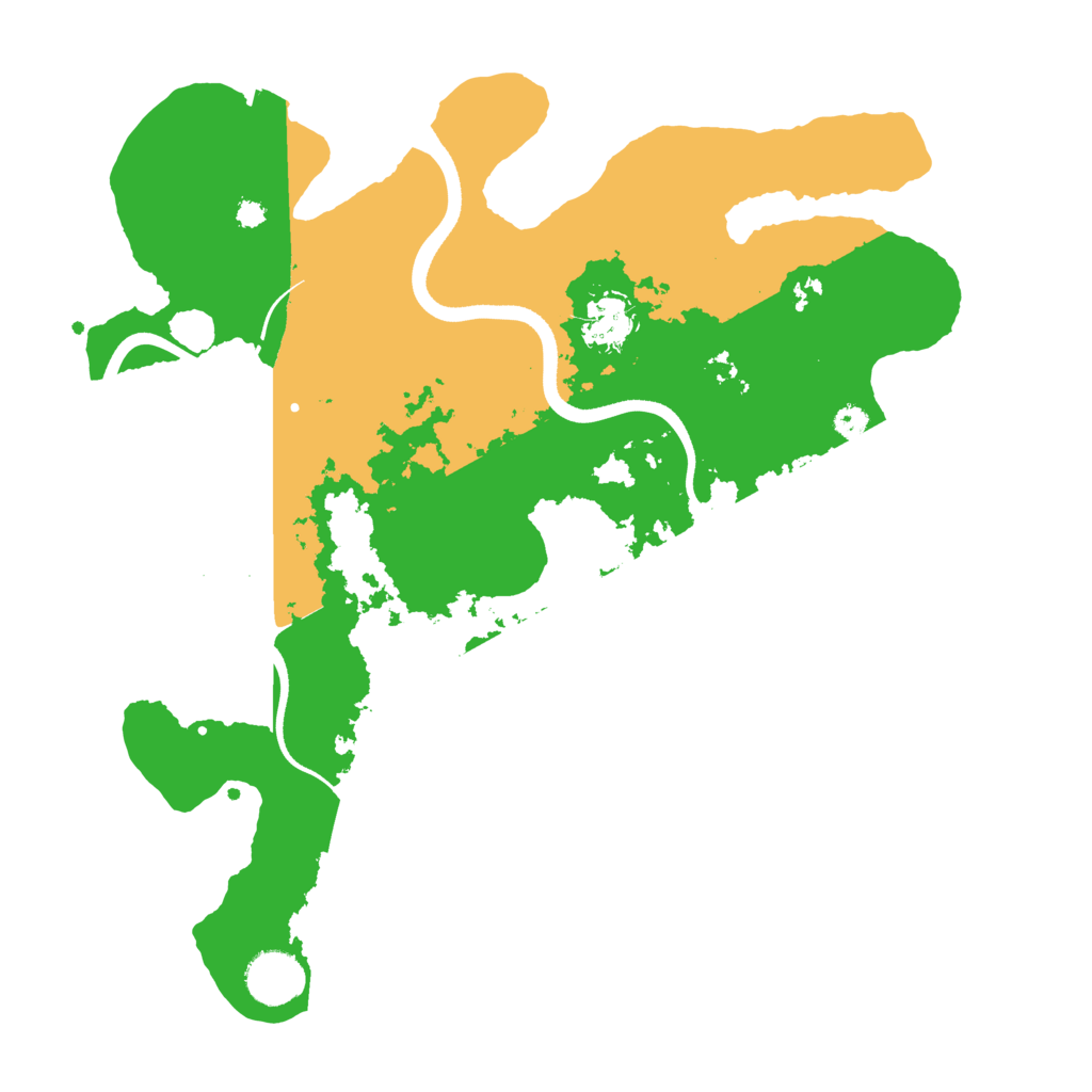 Biome Rust Map: Procedural Map, Size: 3500, Seed: 416509