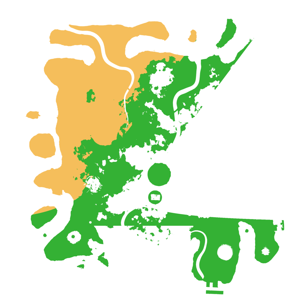 Biome Rust Map: Procedural Map, Size: 3500, Seed: 1804297