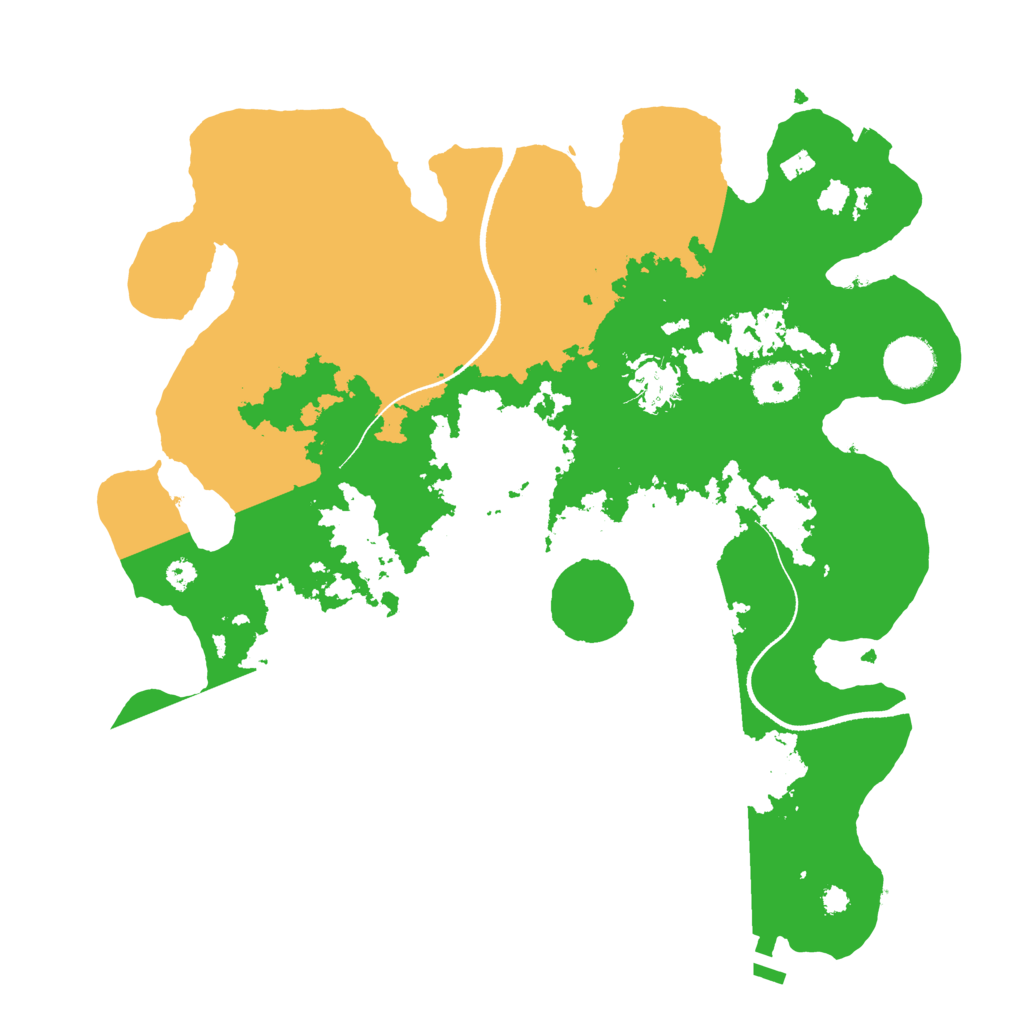 Biome Rust Map: Procedural Map, Size: 3500, Seed: 3465338