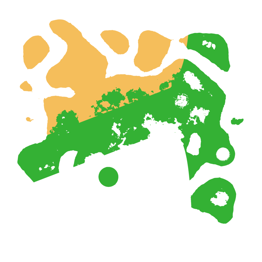 Biome Rust Map: Barren, Size: 3500, Seed: 4567399