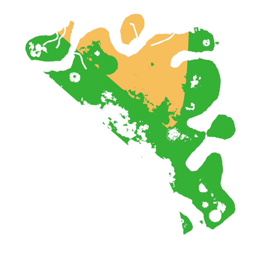 Biome Rust Map: Procedural Map, Size: 3700, Seed: 4886572