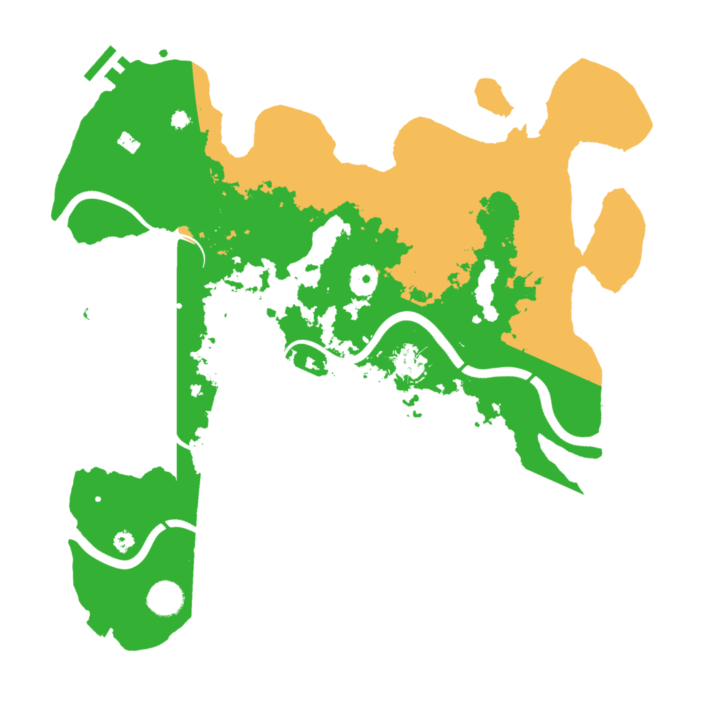 Biome Rust Map: Procedural Map, Size: 3500, Seed: 4809357