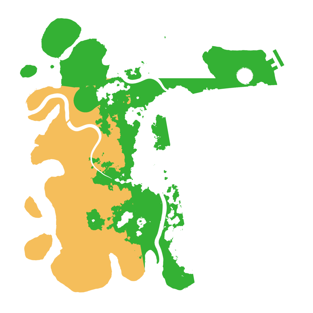Biome Rust Map: Procedural Map, Size: 3500, Seed: 692894