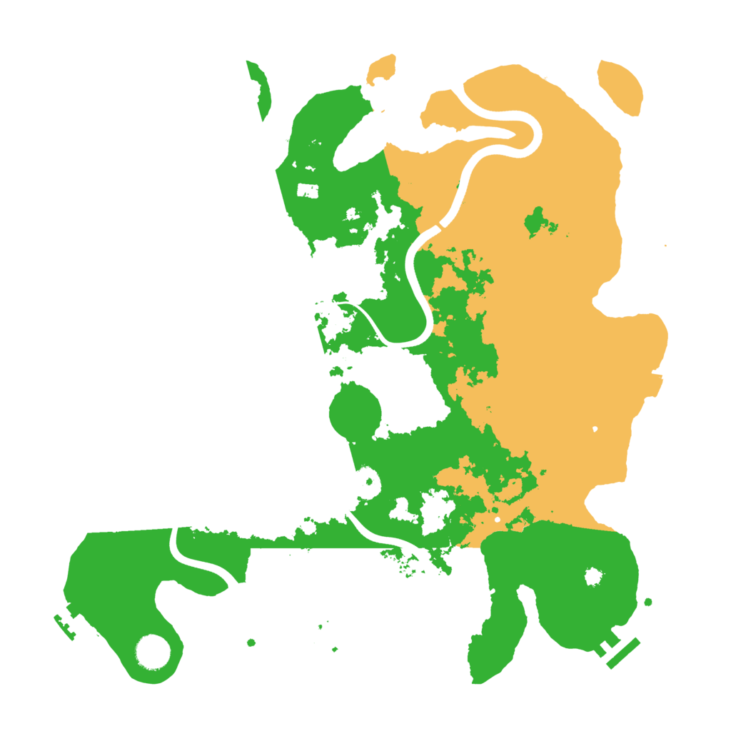 Biome Rust Map: Procedural Map, Size: 3700, Seed: 2993678