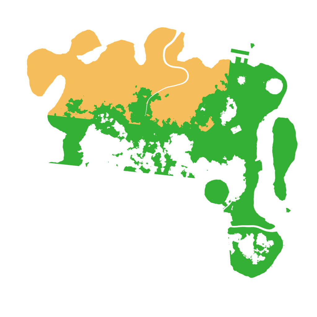 Biome Rust Map: Procedural Map, Size: 3500, Seed: 5058328