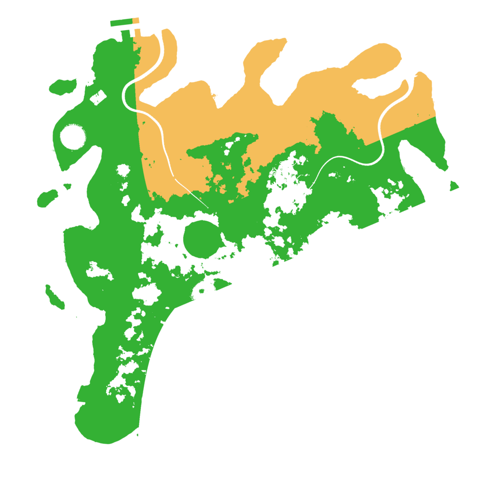 Biome Rust Map: Procedural Map, Size: 3500, Seed: 3748892