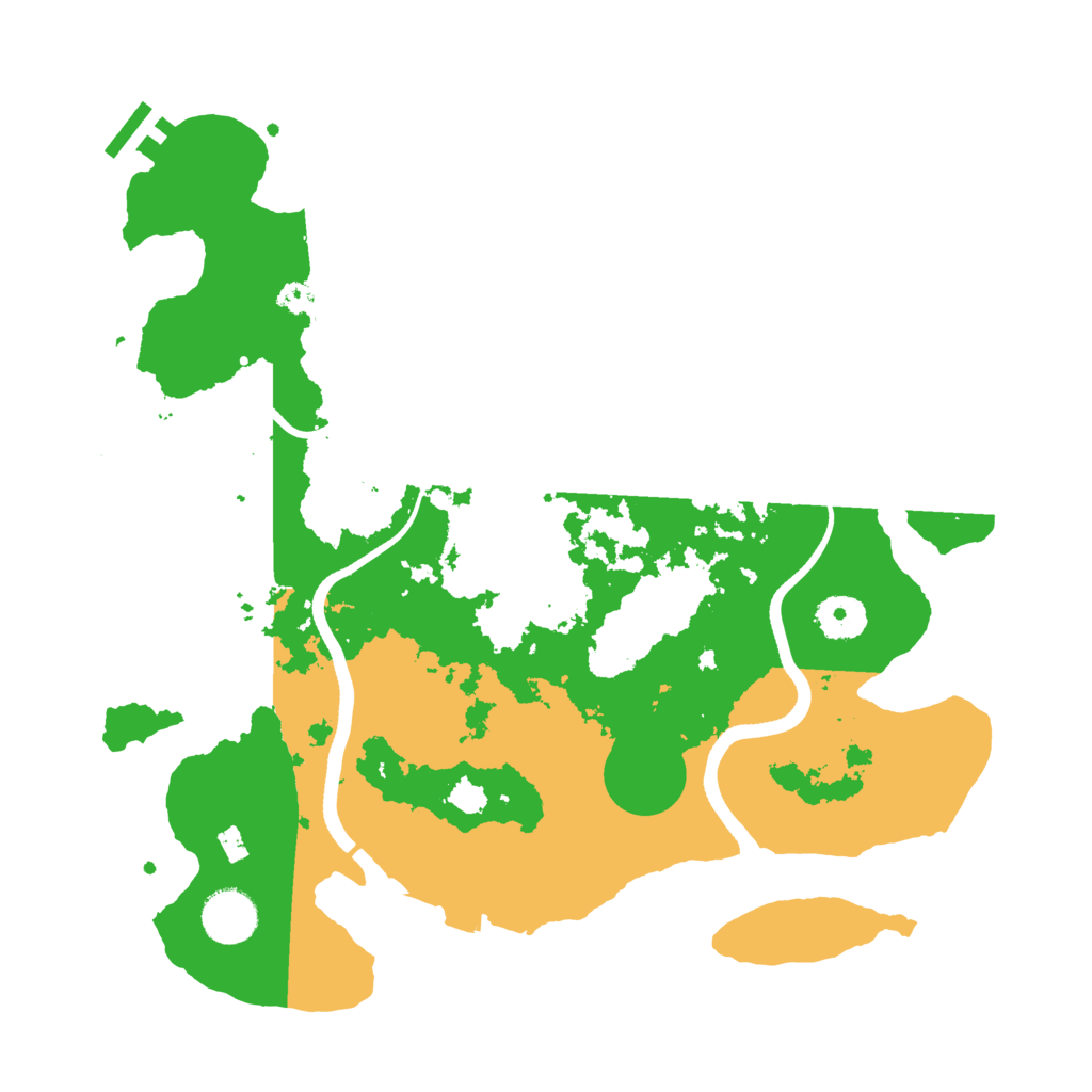 Biome Rust Map: Procedural Map, Size: 3500, Seed: 3057021