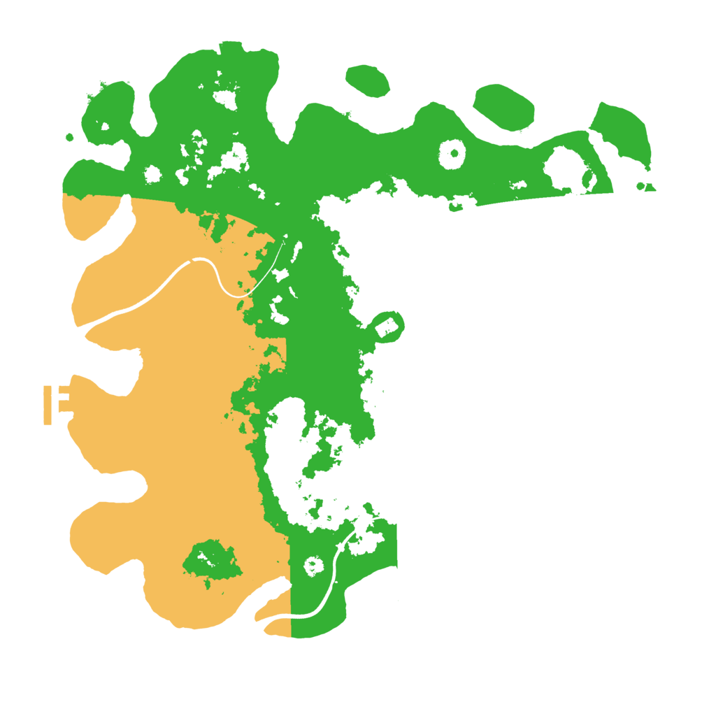 Biome Rust Map: Procedural Map, Size: 3700, Seed: 833890