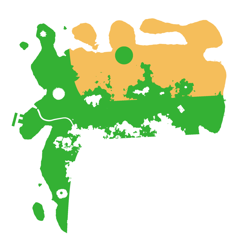 Biome Rust Map: Procedural Map, Size: 3700, Seed: 6017262