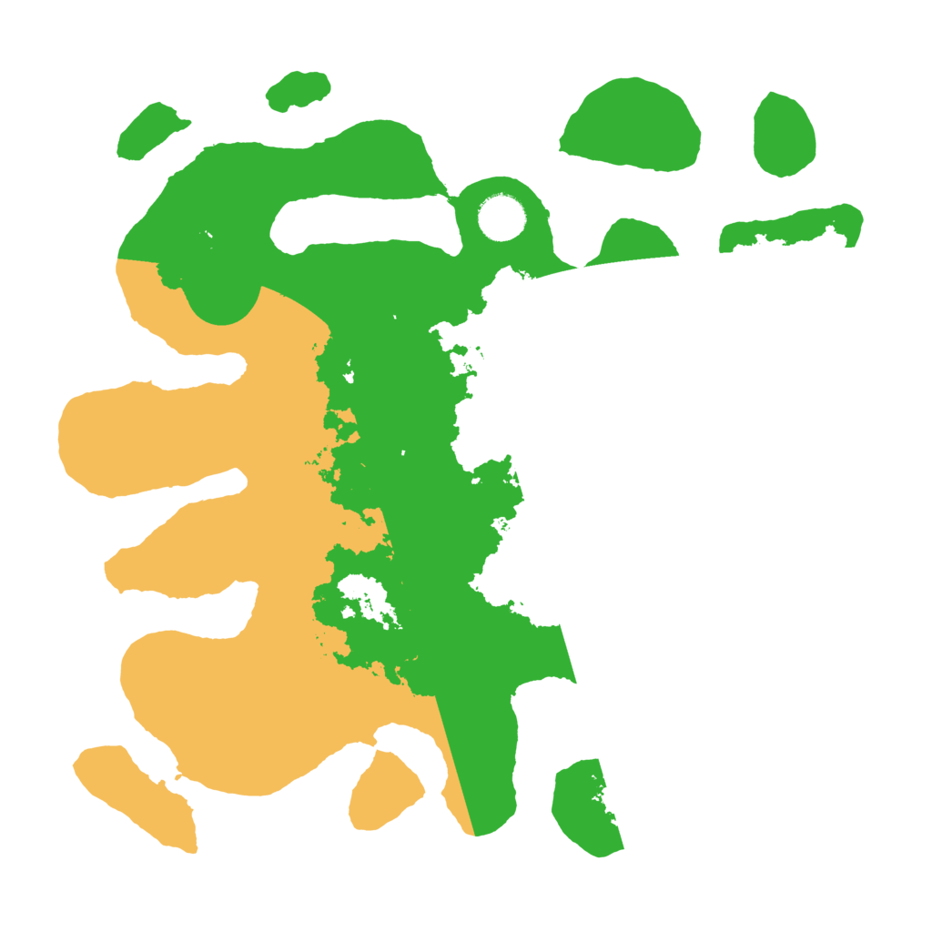 Biome Rust Map: Barren, Size: 3500, Seed: 5128340