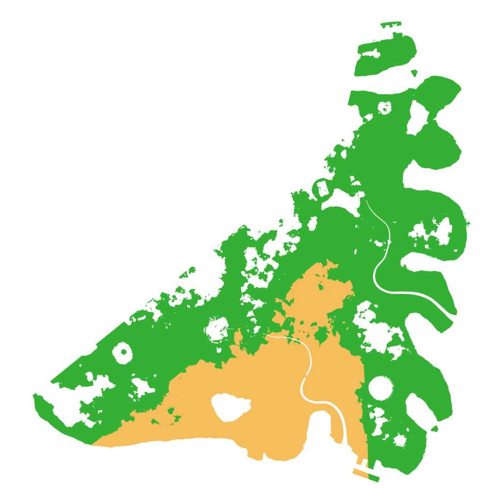 Biome Rust Map: Procedural Map, Size: 3700, Seed: 6230591