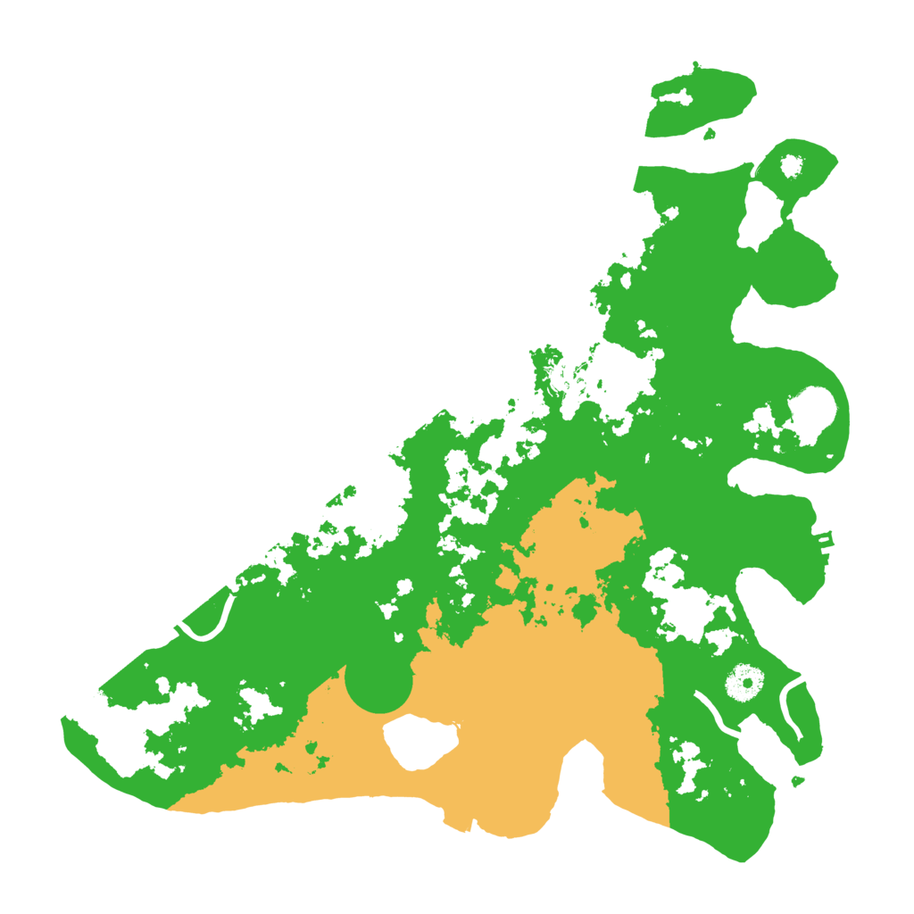 Biome Rust Map: Procedural Map, Size: 3700, Seed: 6230591