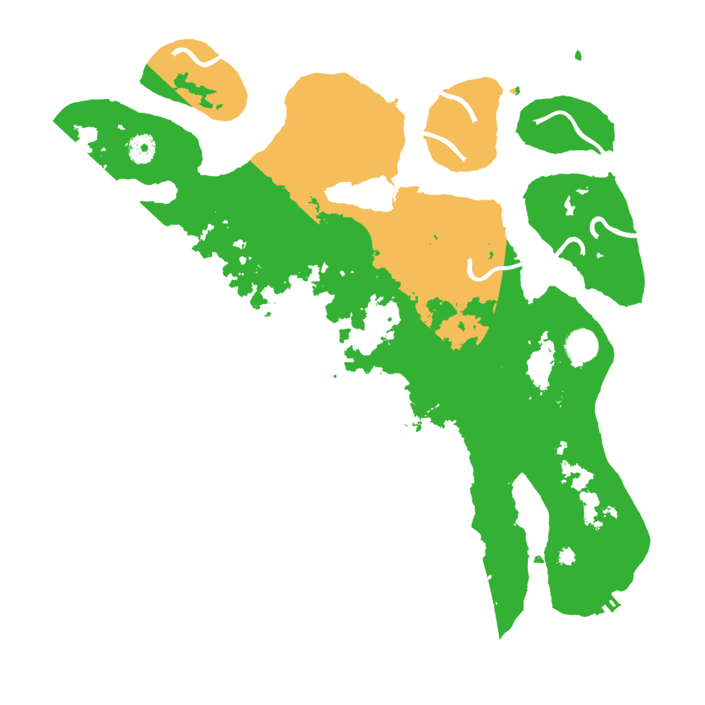Biome Rust Map: Procedural Map, Size: 3700, Seed: 4791201