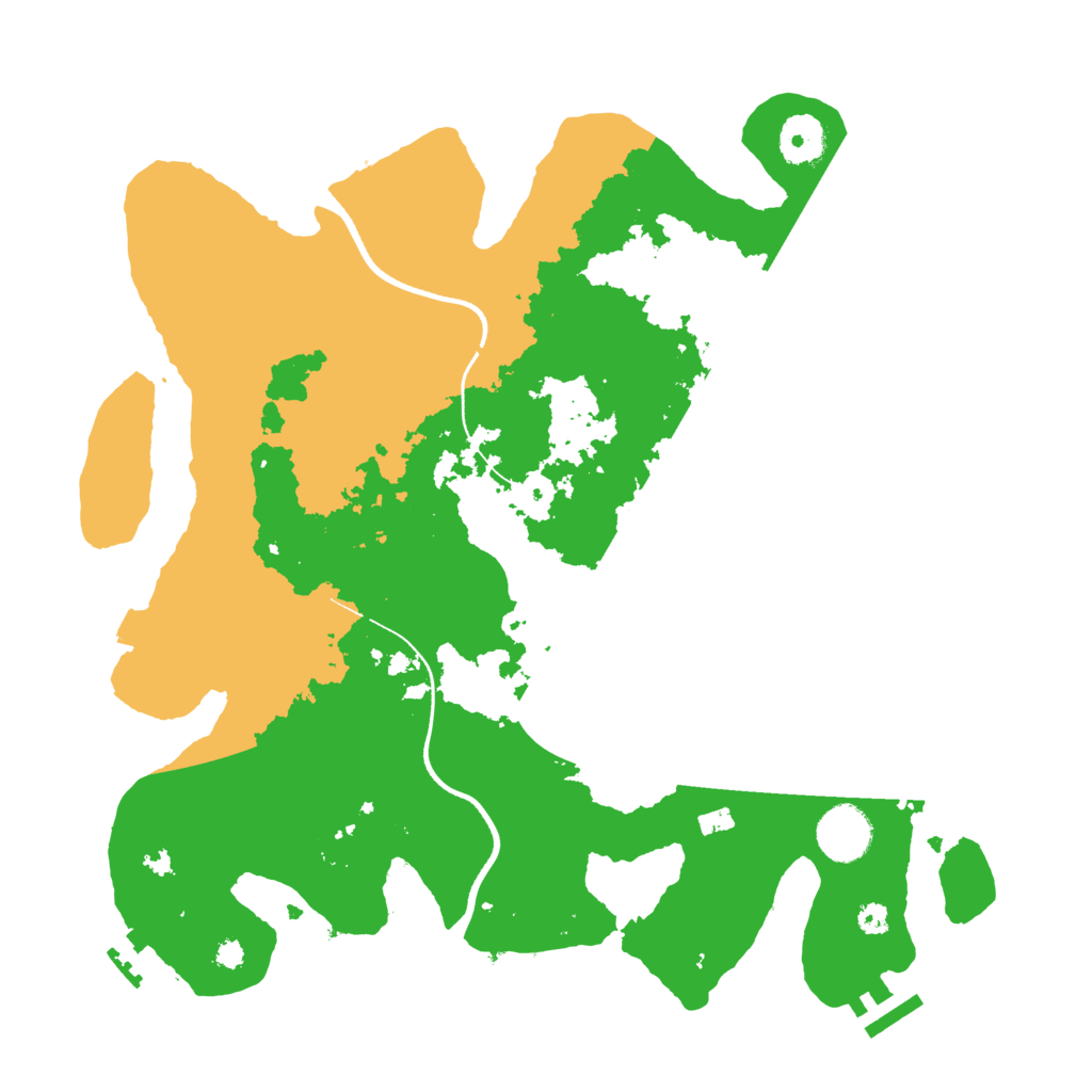 Biome Rust Map: Procedural Map, Size: 3500, Seed: 2506281