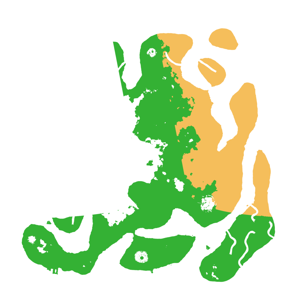 Biome Rust Map: Procedural Map, Size: 3500, Seed: 5752707