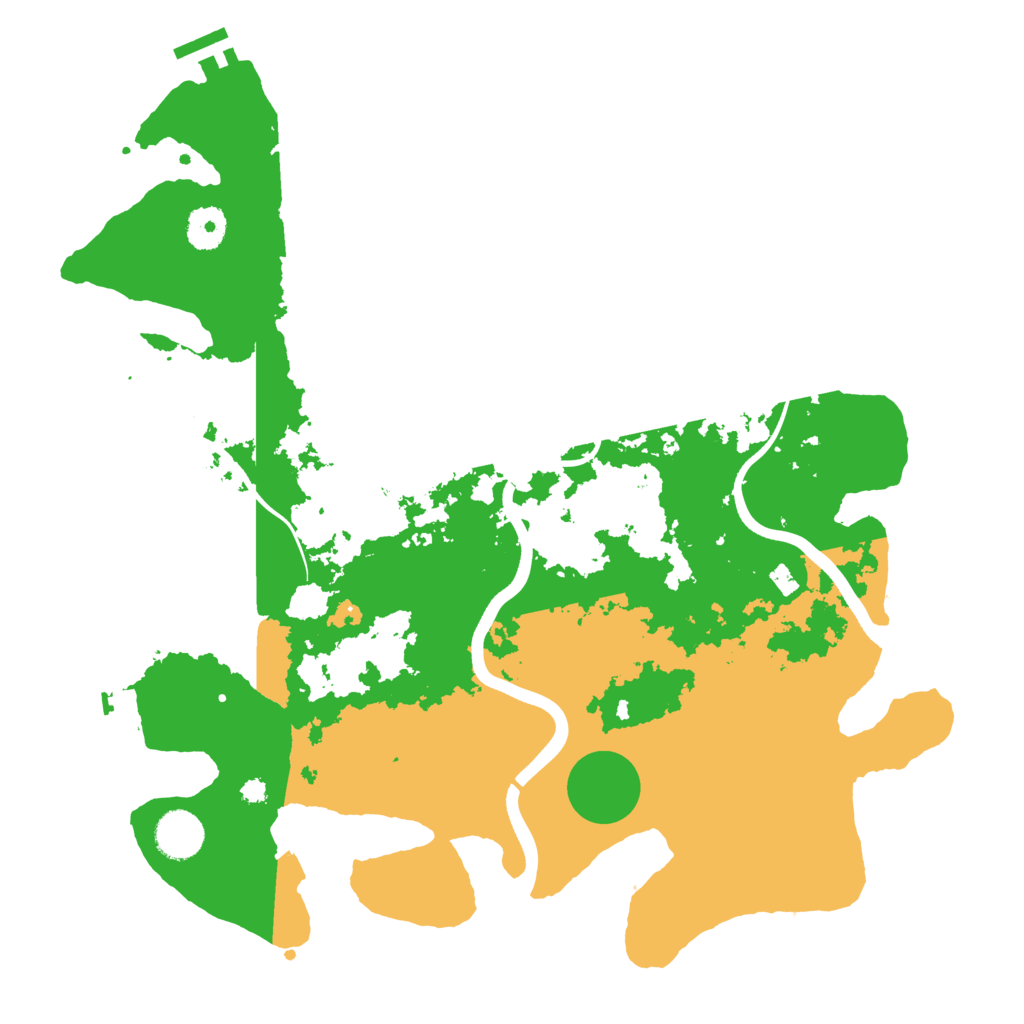 Biome Rust Map: Procedural Map, Size: 3700, Seed: 3240284
