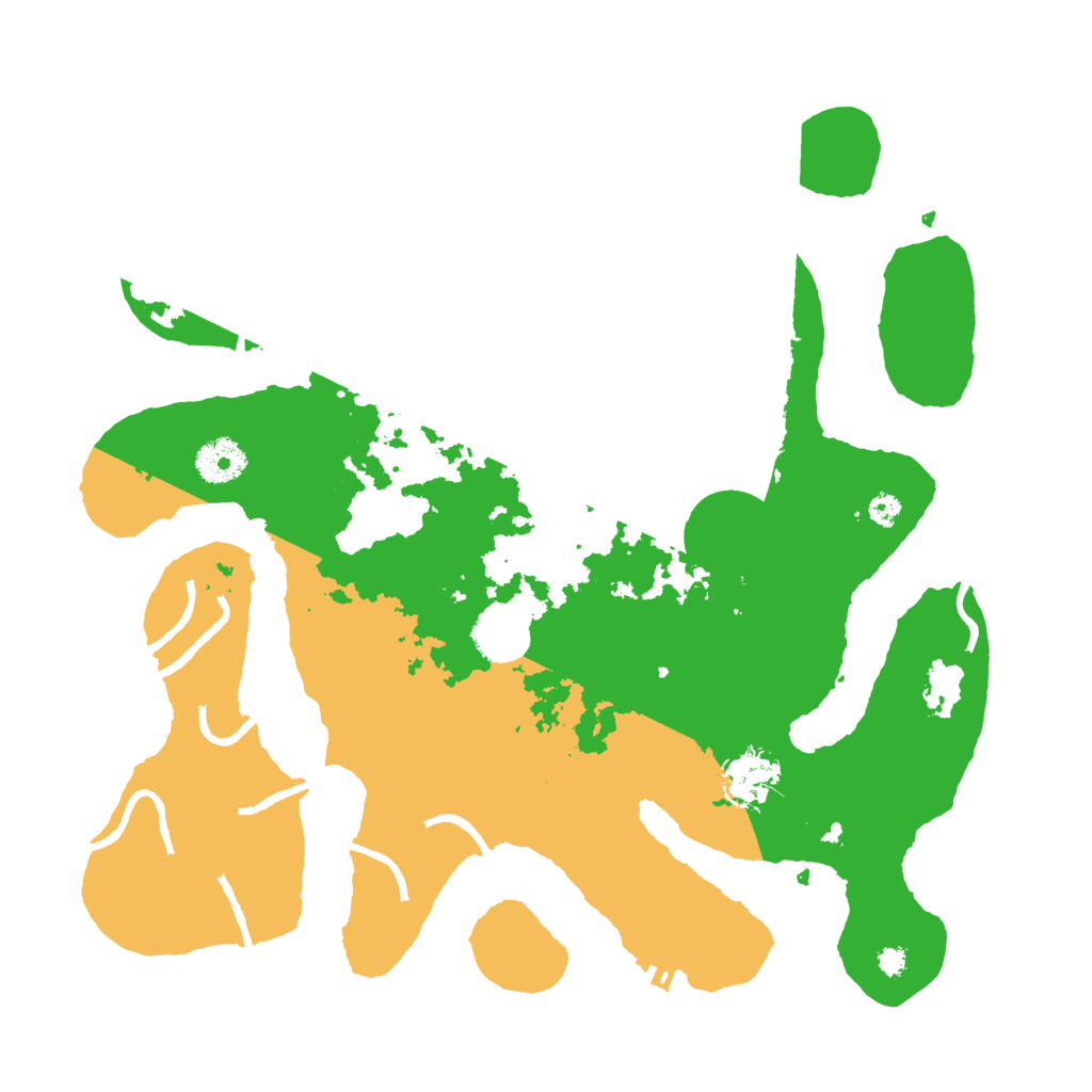 Biome Rust Map: Procedural Map, Size: 3500, Seed: 207588