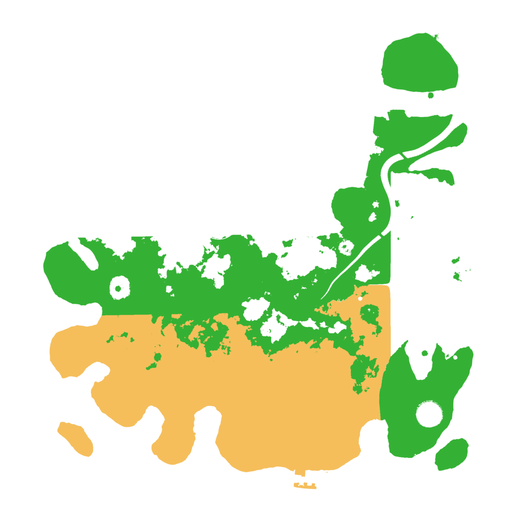 Biome Rust Map: Procedural Map, Size: 3500, Seed: 2810284