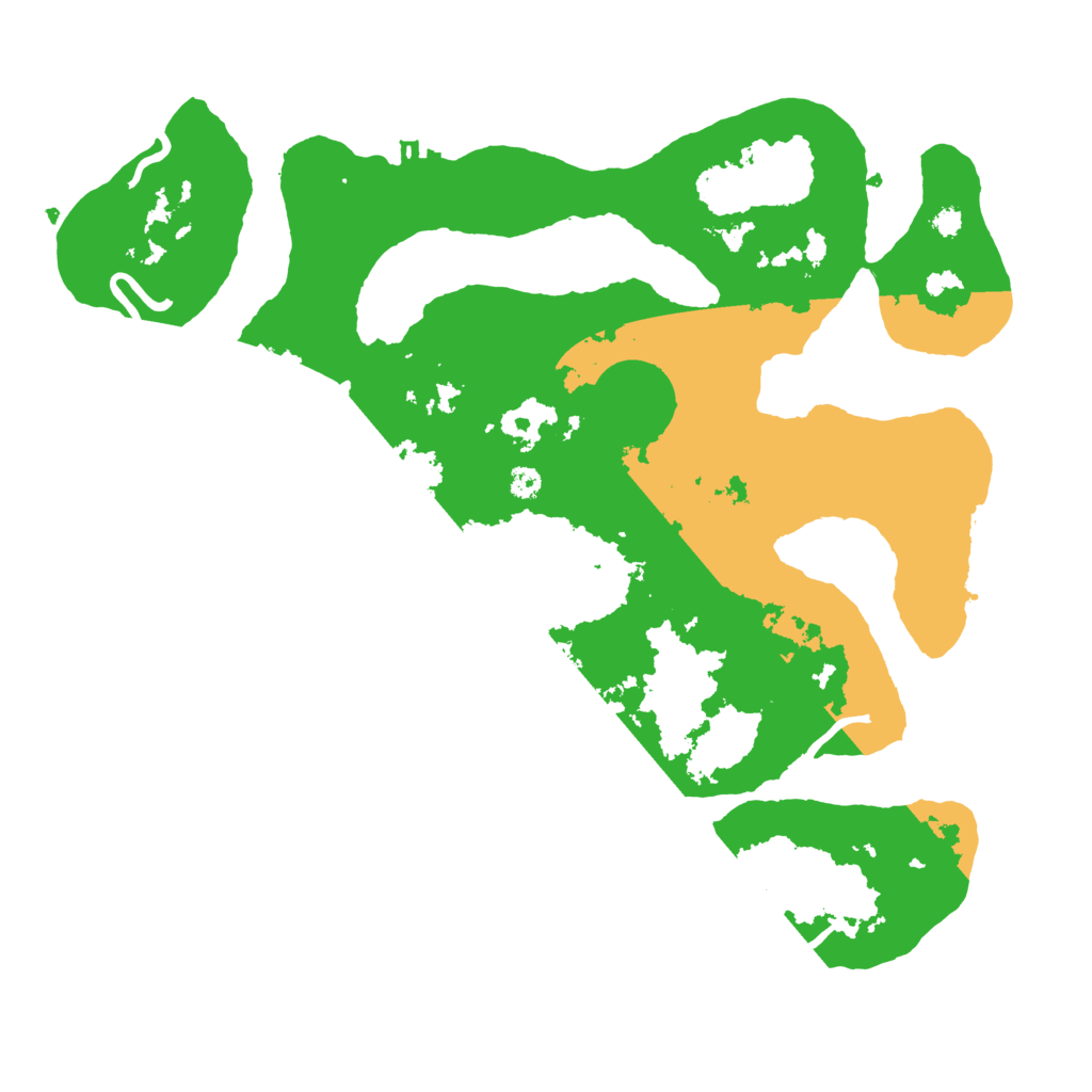 Biome Rust Map: Procedural Map, Size: 3500, Seed: 305518