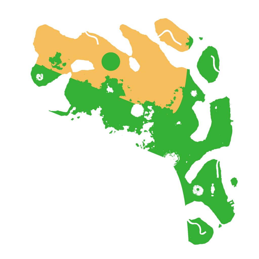 Biome Rust Map: Procedural Map, Size: 3700, Seed: 893968