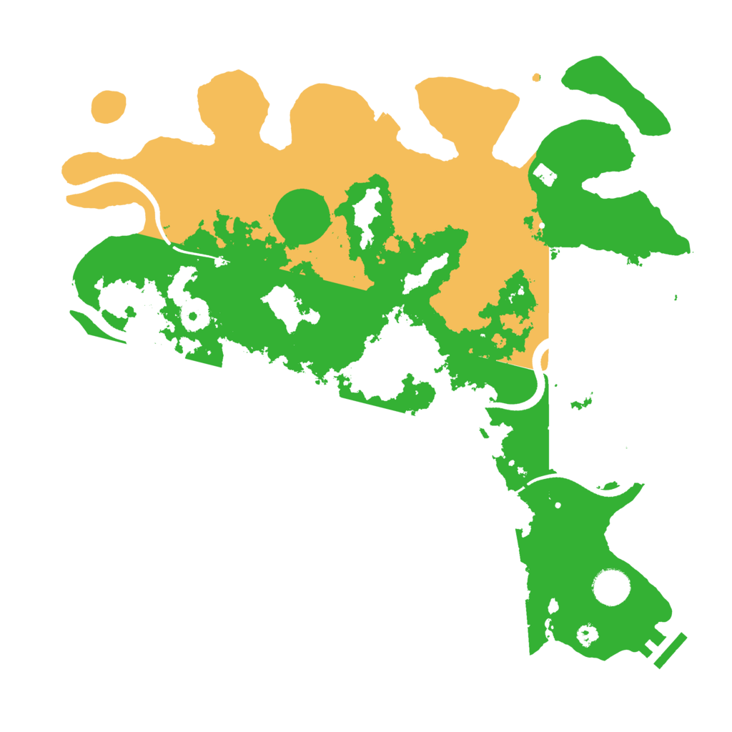 Biome Rust Map: Procedural Map, Size: 3500, Seed: 252093