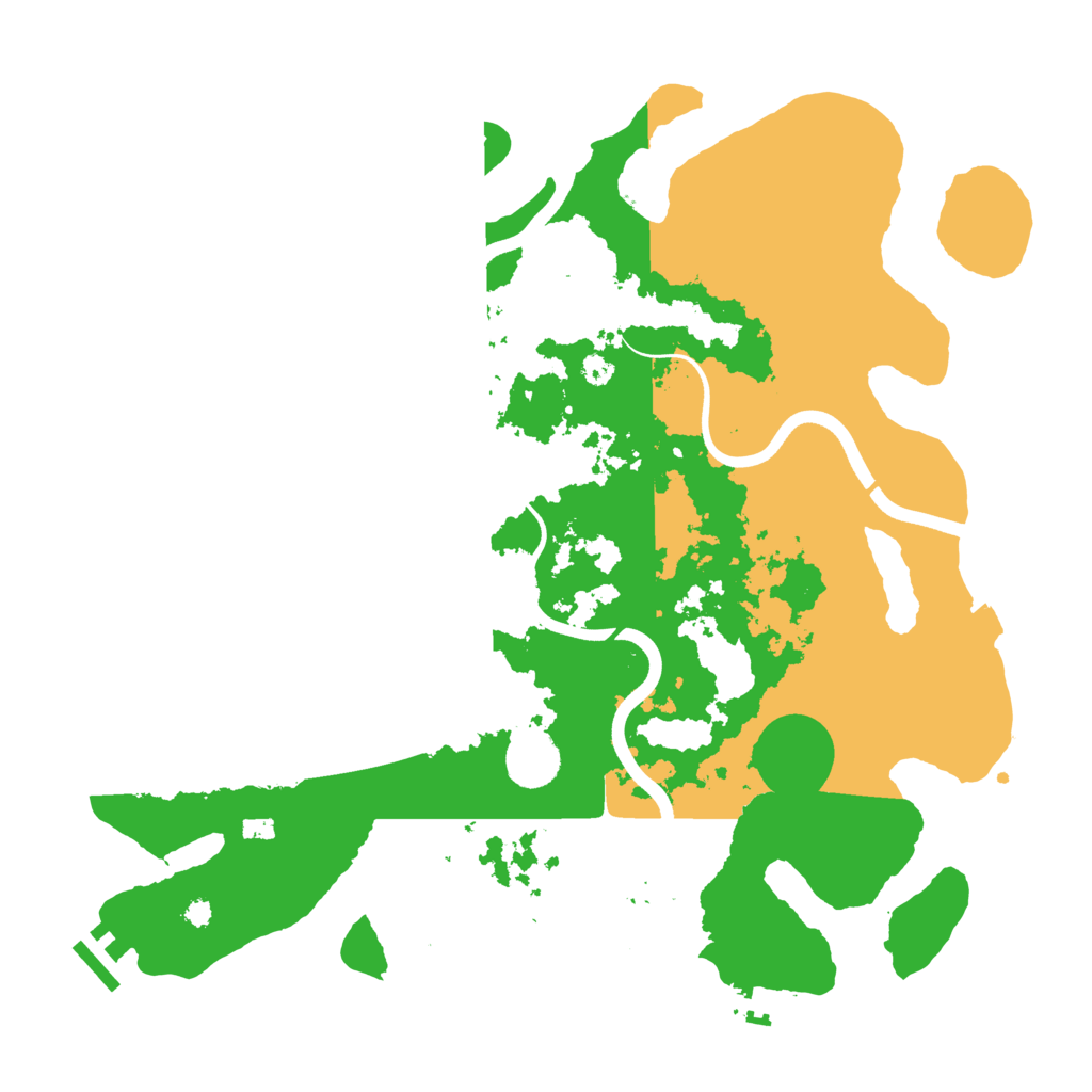 Biome Rust Map: Procedural Map, Size: 3700, Seed: 2473064