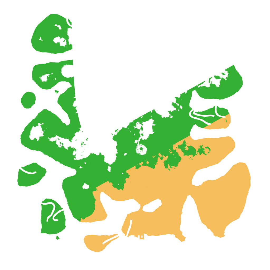 Biome Rust Map: Procedural Map, Size: 3700, Seed: 3033111