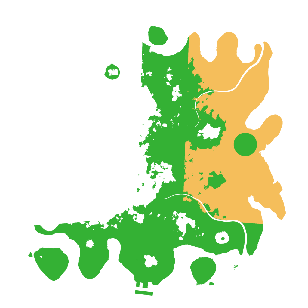 Biome Rust Map: Procedural Map, Size: 3500, Seed: 4783428