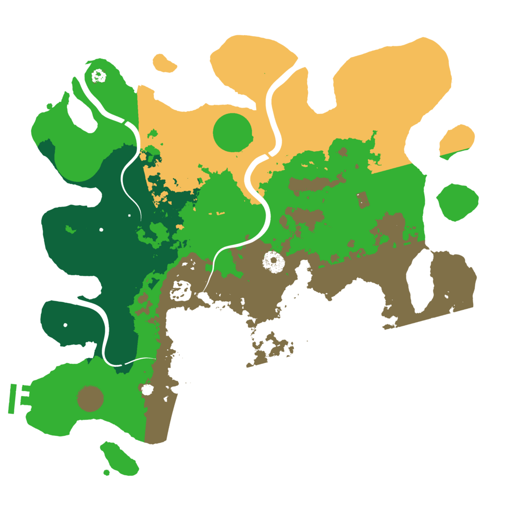 Biome Rust Map: Procedural Map, Size: 3500, Seed: 6442474
