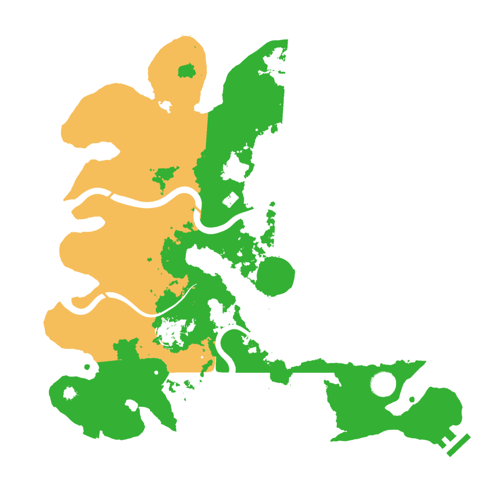 Biome Rust Map: Procedural Map, Size: 3500, Seed: 547234
