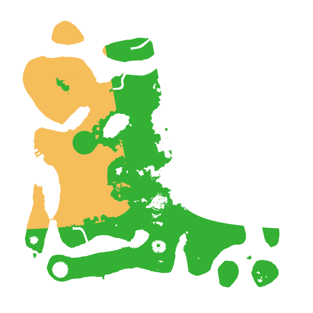 Biome Rust Map: Procedural Map, Size: 3500, Seed: 33229261