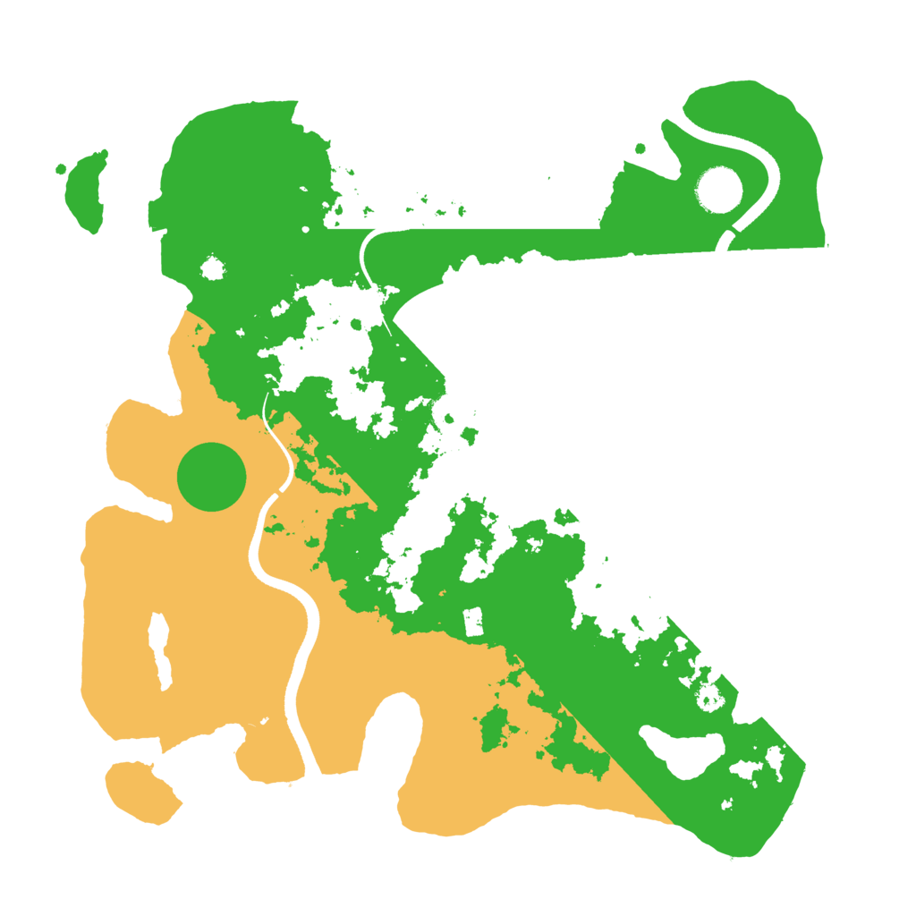 Biome Rust Map: Procedural Map, Size: 3500, Seed: 3342667