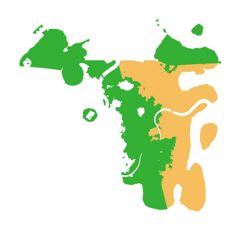 Biome Rust Map: Procedural Map, Size: 3000, Seed: 1607541390