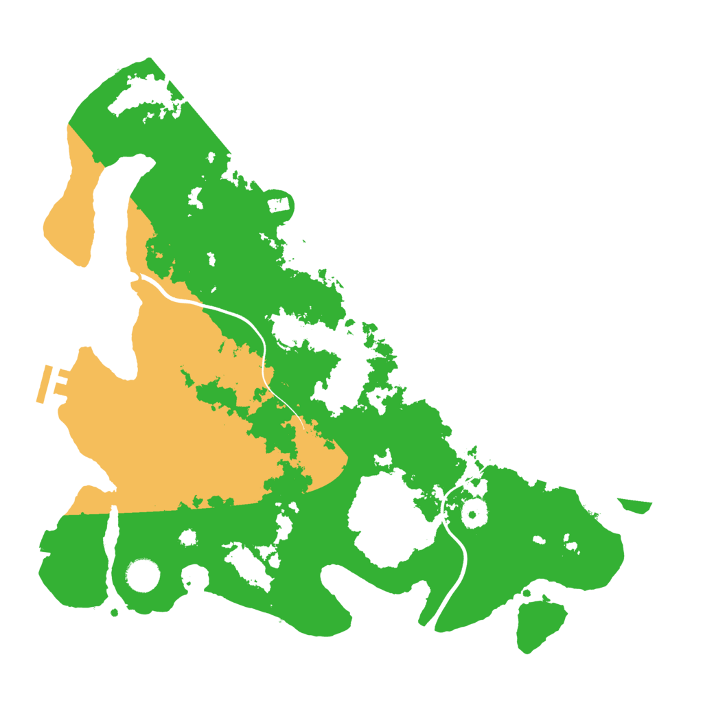 Biome Rust Map: Procedural Map, Size: 3700, Seed: 465159