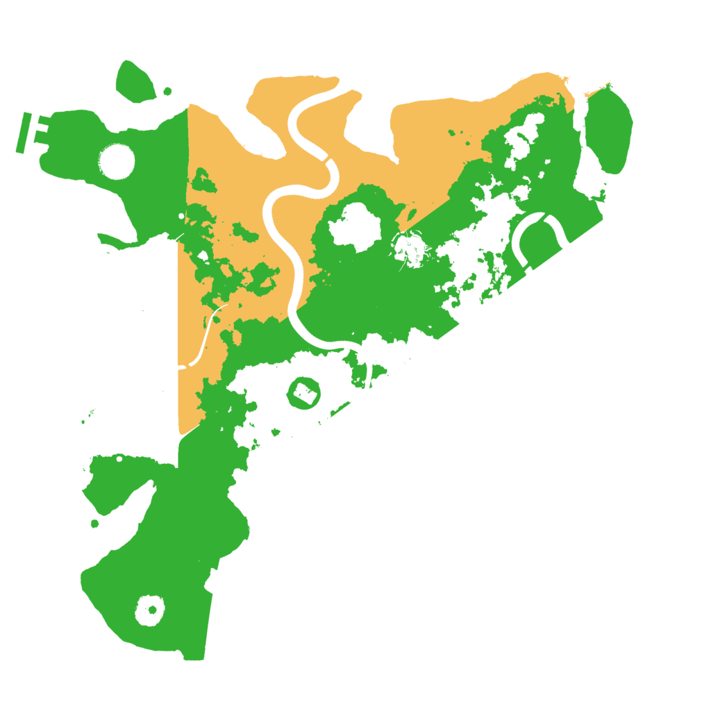 Biome Rust Map: Procedural Map, Size: 3500, Seed: 248772