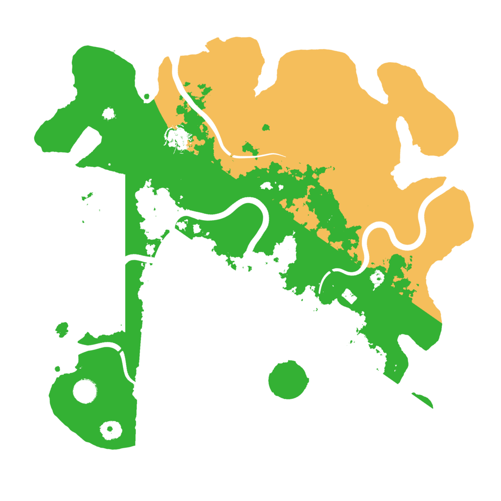 Biome Rust Map: Procedural Map, Size: 3700, Seed: 5101778