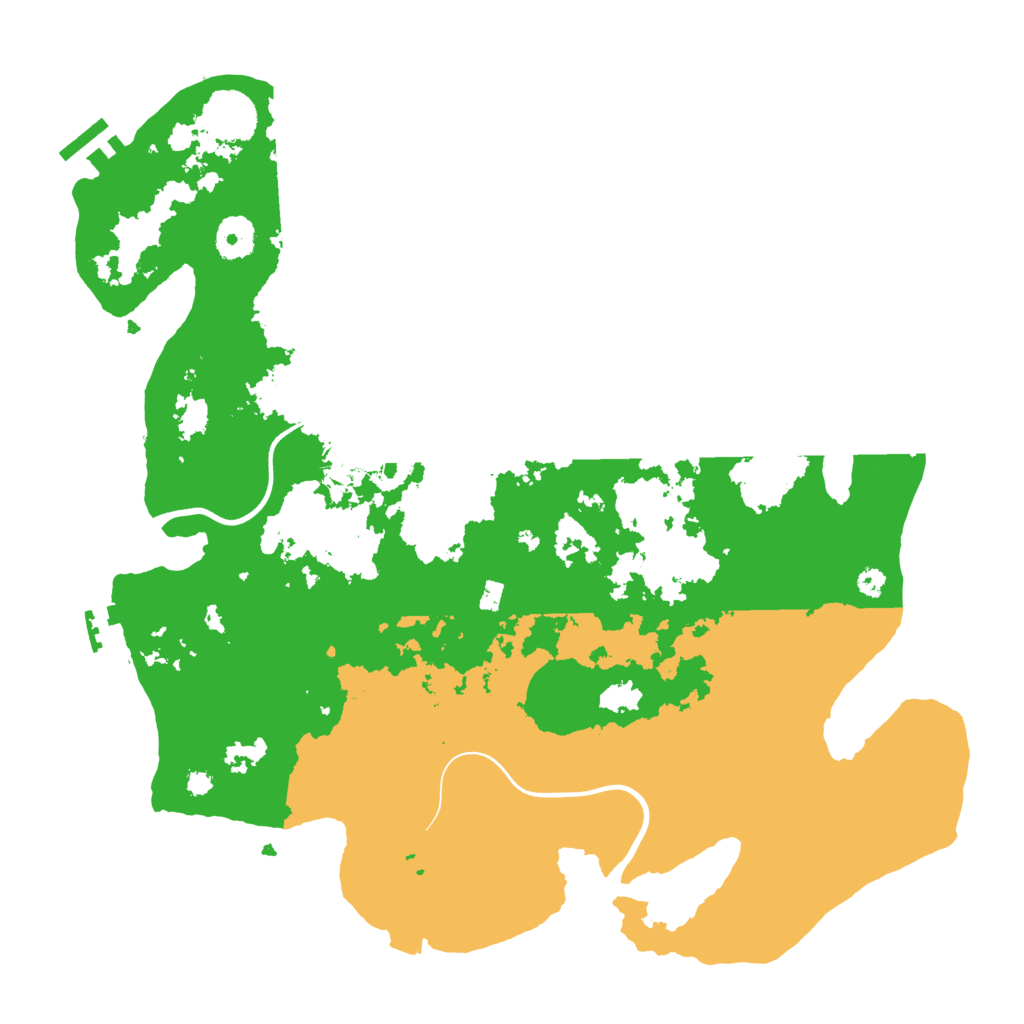 Biome Rust Map: Procedural Map, Size: 3700, Seed: 3244847