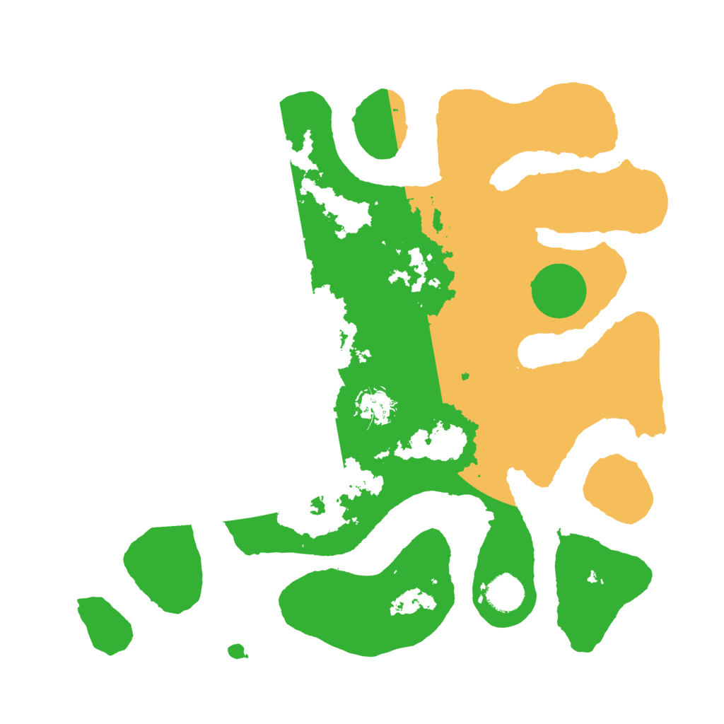 Biome Rust Map: Barren, Size: 3500, Seed: 824817