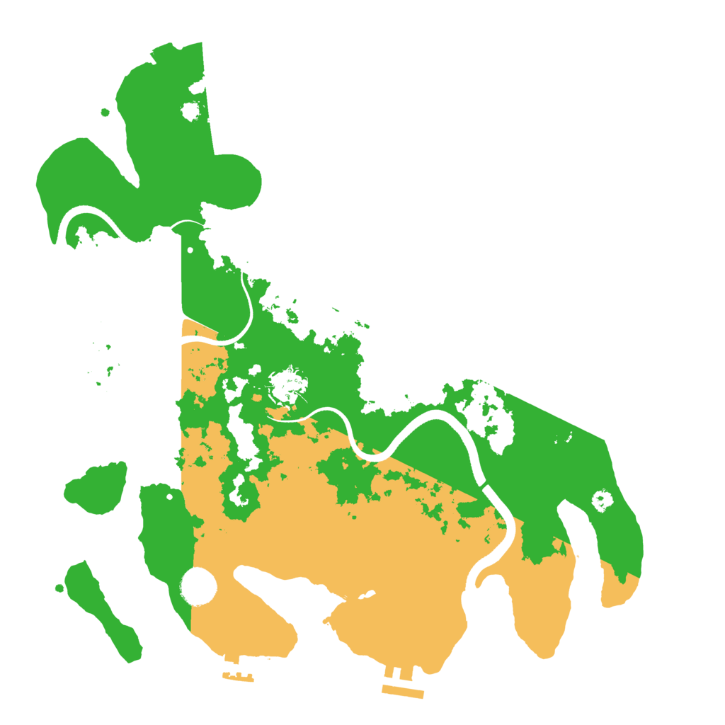 Biome Rust Map: Procedural Map, Size: 3500, Seed: 1836540